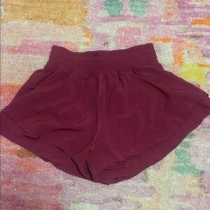 lululemon athletica Burgundy Athletic Shorts